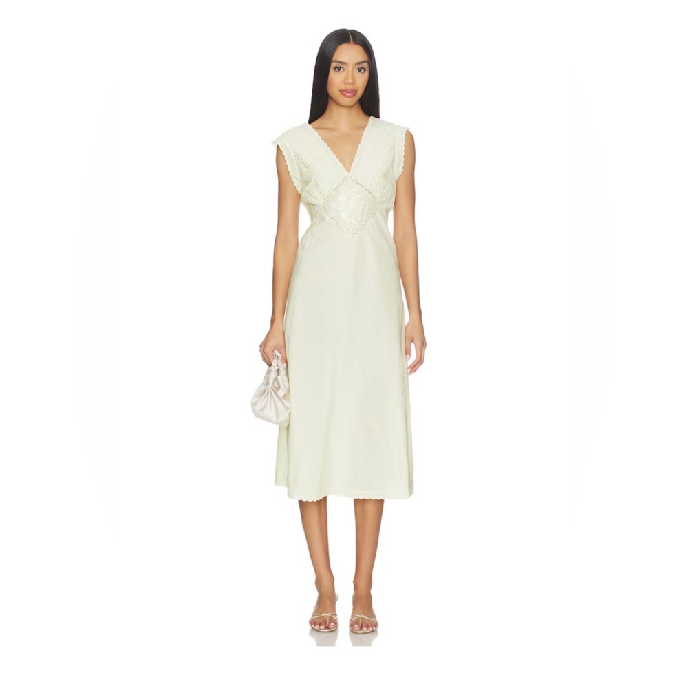 Free People Yellow Sheer Dress